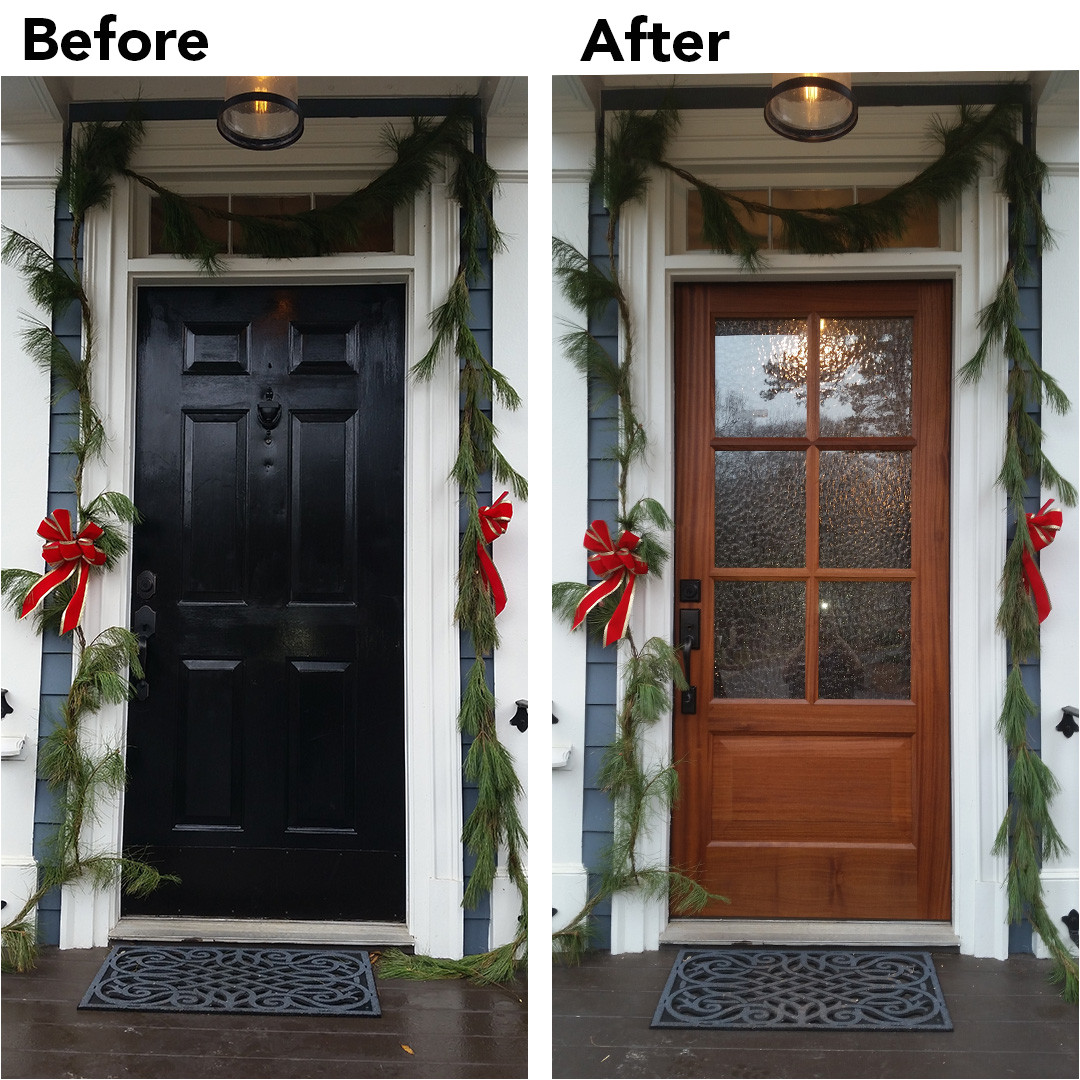 before and after front entry door installation december 2015