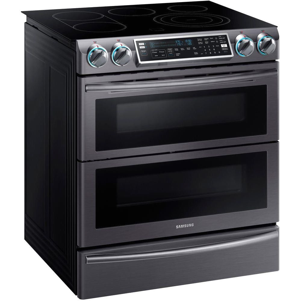 samsung ne58k9850ws 30 flex duo slide in electric convection range ebay