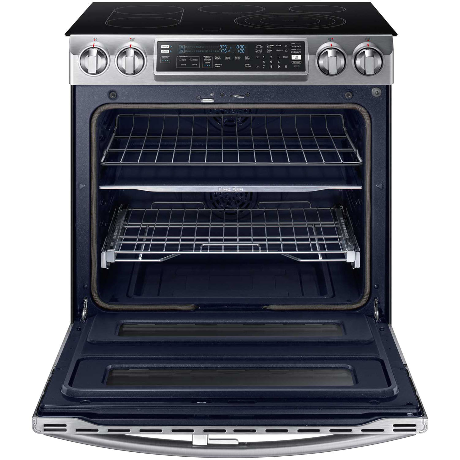 samsung ne58k9850ws 30 flex duo slide in electric convection range ebay