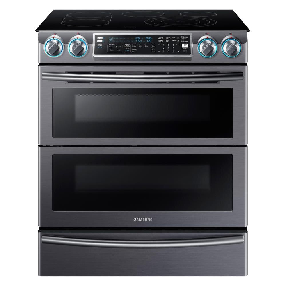 Ge Series 30 Pgs950 Samsung Ne58k9850ws 30 Flex Duo Slide In Electric Convection Range