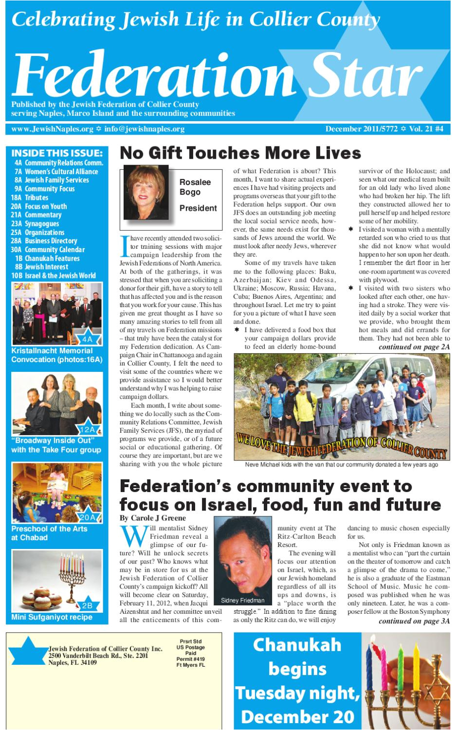 federation star december 2011 by jewish federation of collier county issuu