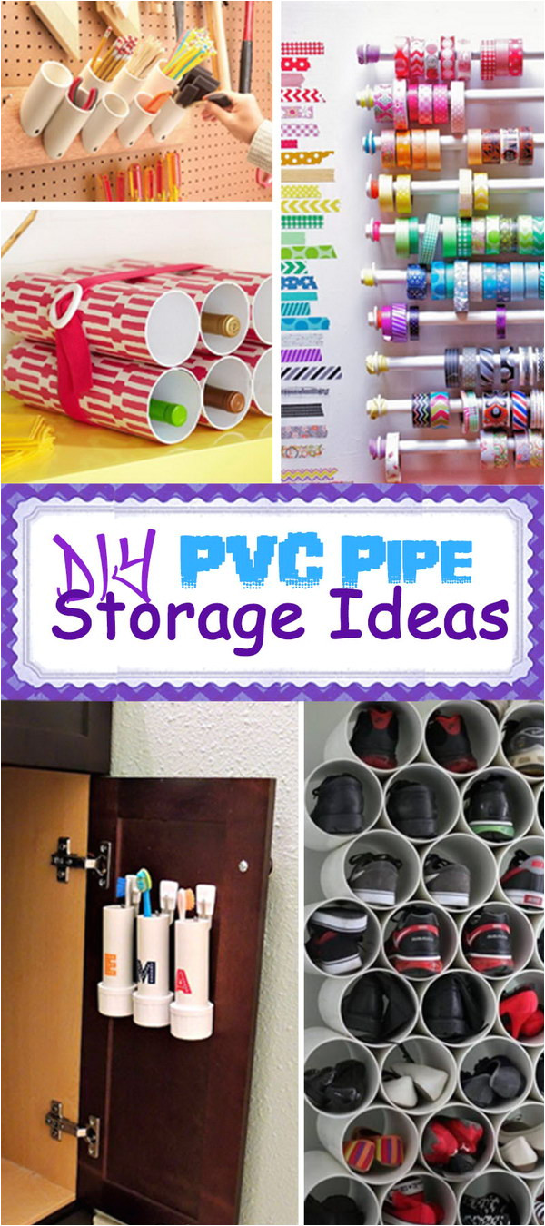 Hair Color Tube Storage Ideas Diy Pvc Pipe Storage Ideas Hative