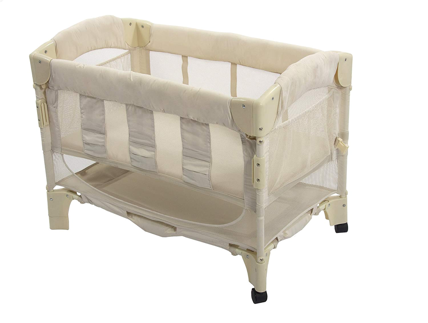 Half Baby Crib attached to Bed Amazon Com Arm S Reach Euro Mini Arc Co Sleeper Bedside Bassinet