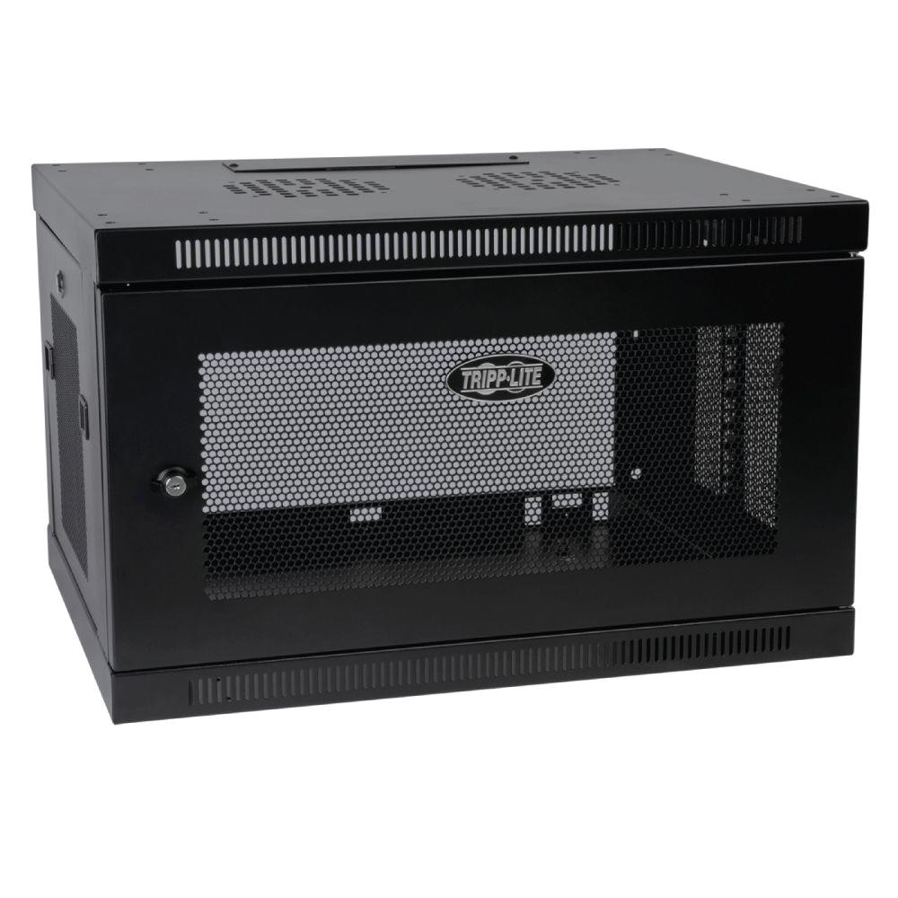 tripp lite 6u wall mount rack enclosure cabinet wallmount with door and sides