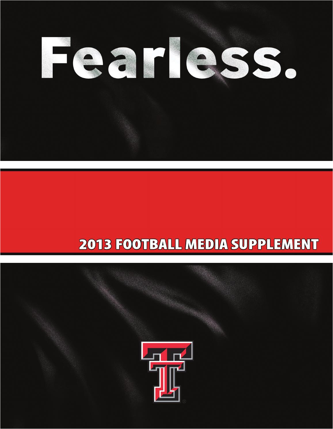 2013 texas tech football media supplement by texas tech athletics issuu
