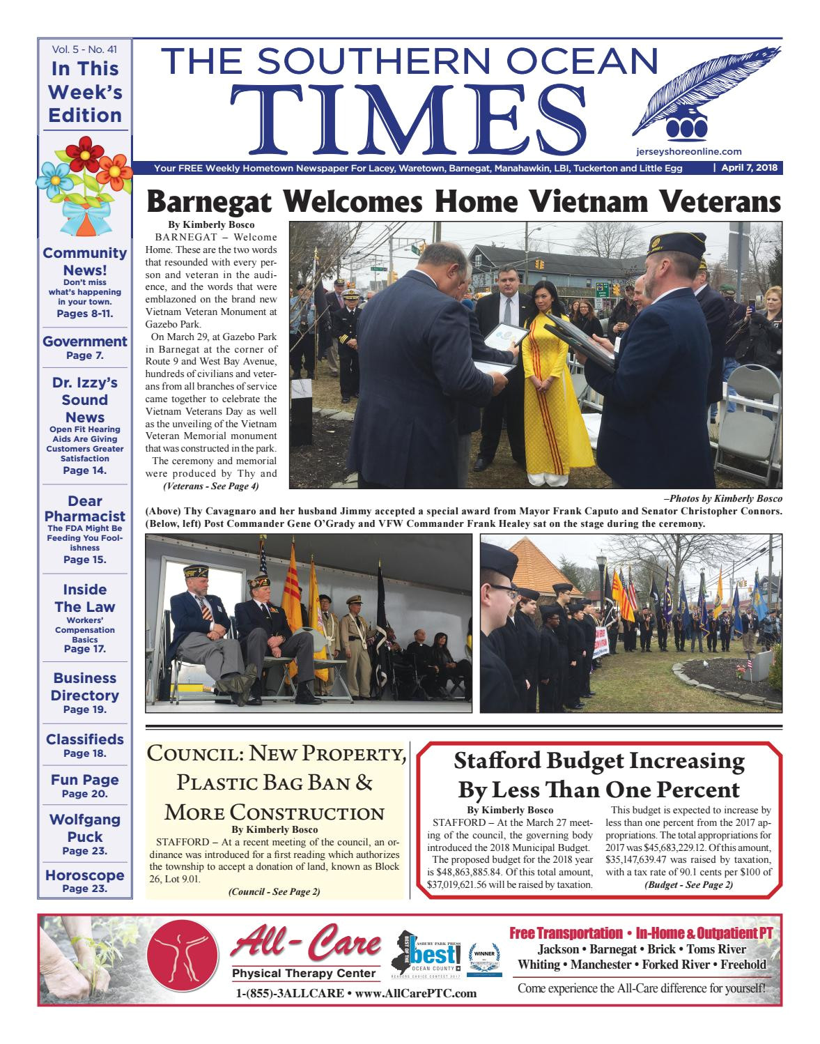 2018 04 07 the southern ocean times by micromedia publications jersey shore online issuu