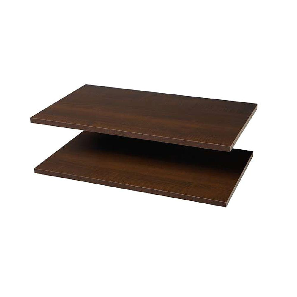 martha stewart living 24 in espresso shelves 2 pack d4 the home depot