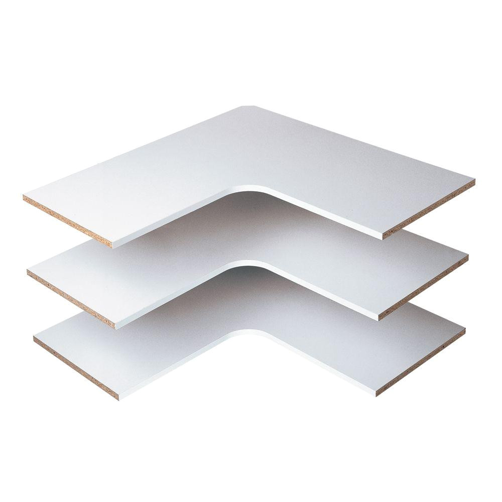 martha stewart living 30 in classic white corner shelf 3 pack w7 the home depot