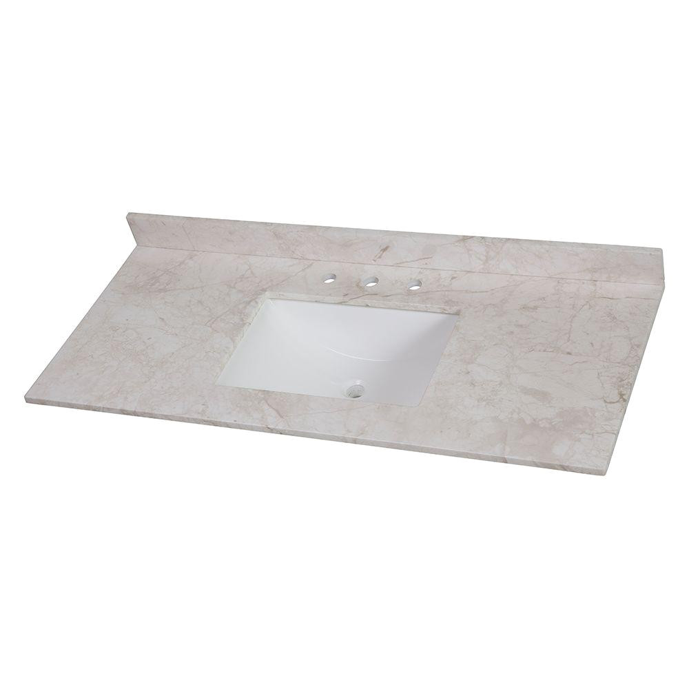 home decorators collection 49 in w x 22 in d stone effects single basin