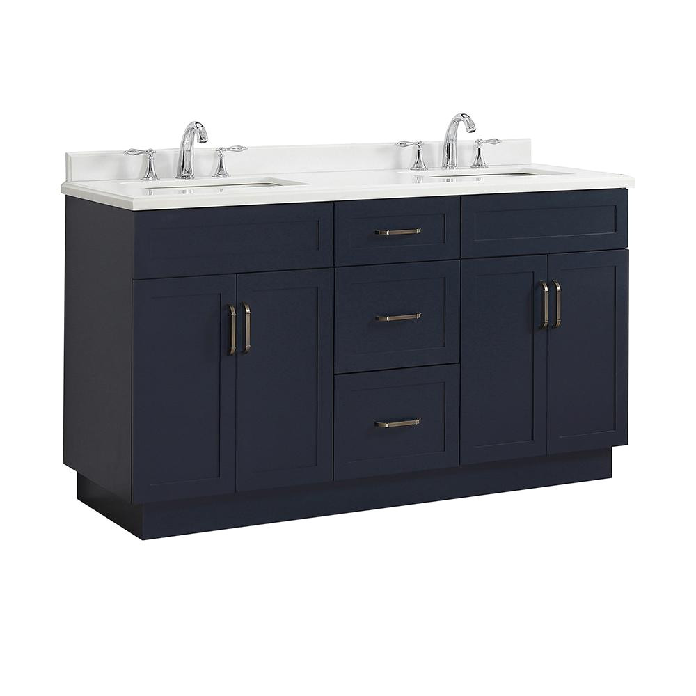 home decorators collection lincoln 60 in w x 22 in d vanity in midnight