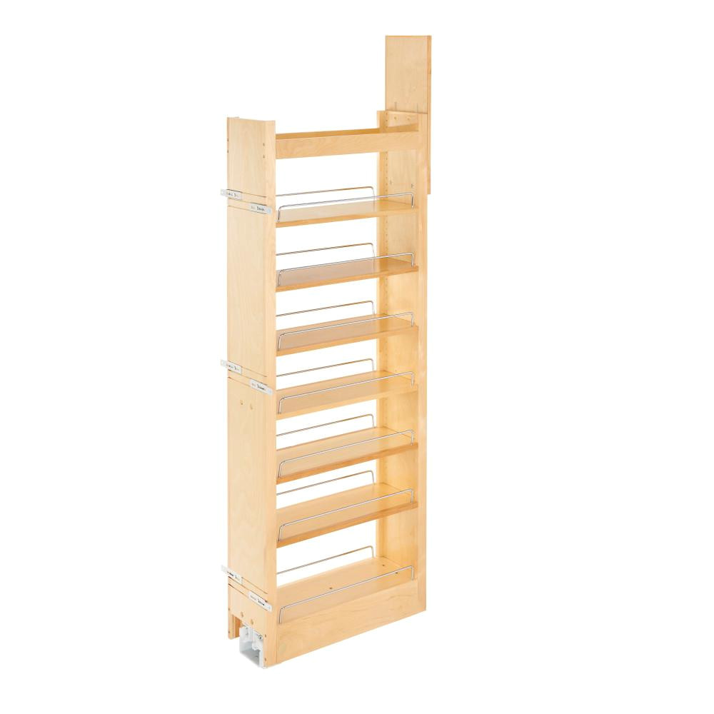 rev a shelf 59 25 in h x 8 in w x 22 in d pull out wood tall cabinet pantry 448 tp58 8 1 the home depot