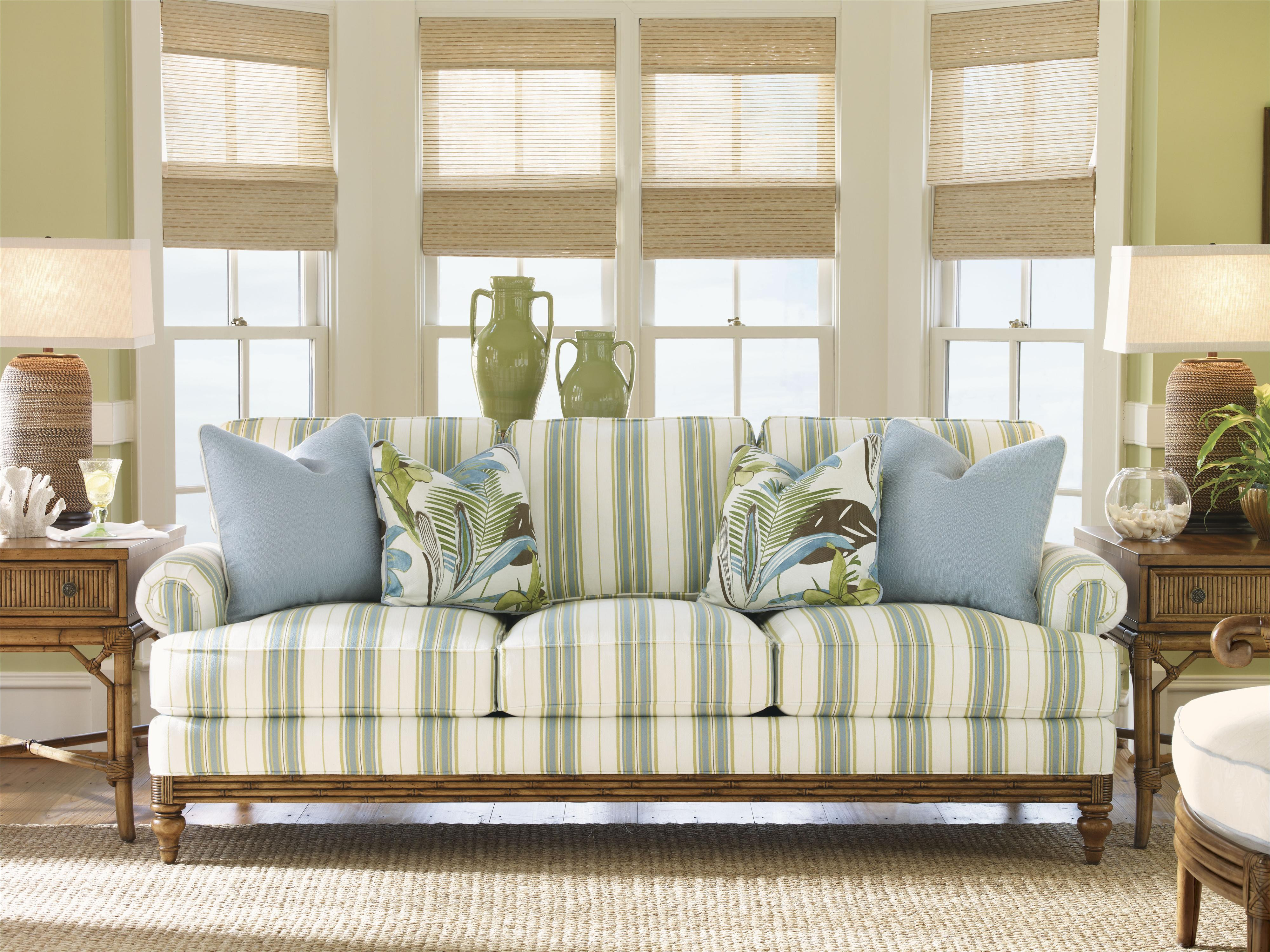 tommy bahama home beach house ocean breeze chair with exposed rattan details howell furniture exposed wood chairs