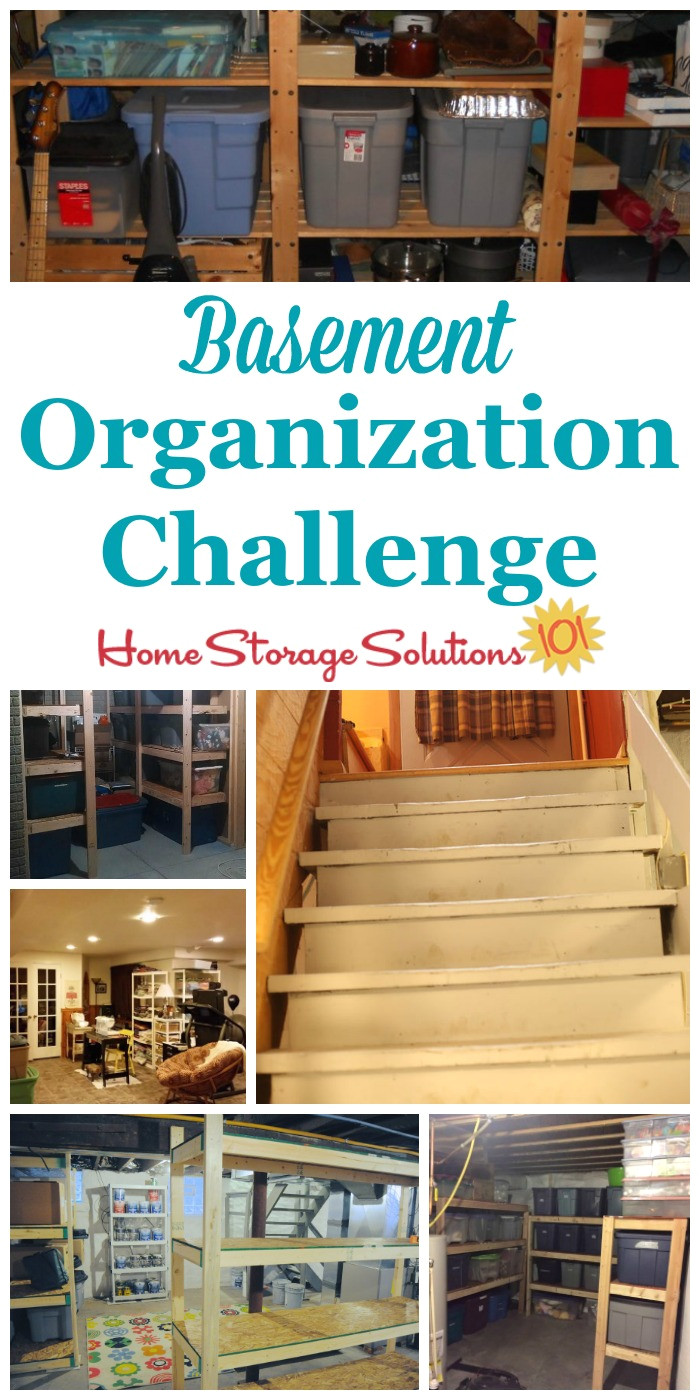 step by step instructions for basement organization including using zones to help organize the space