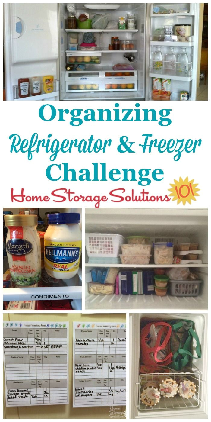 organizing refrigerator and freezer challenge step by step instructions