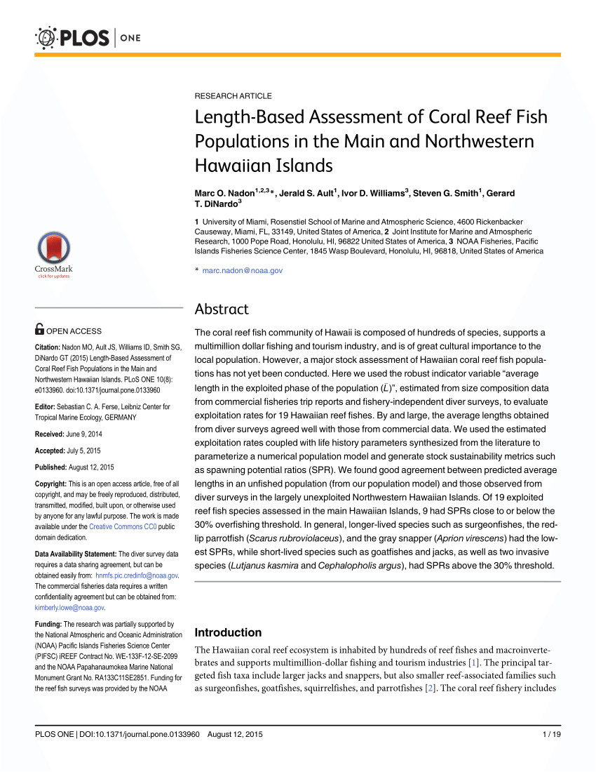 pdf a cooperative multi agency reef fish monitoring protocol for the florida keys coral reef ecosystem