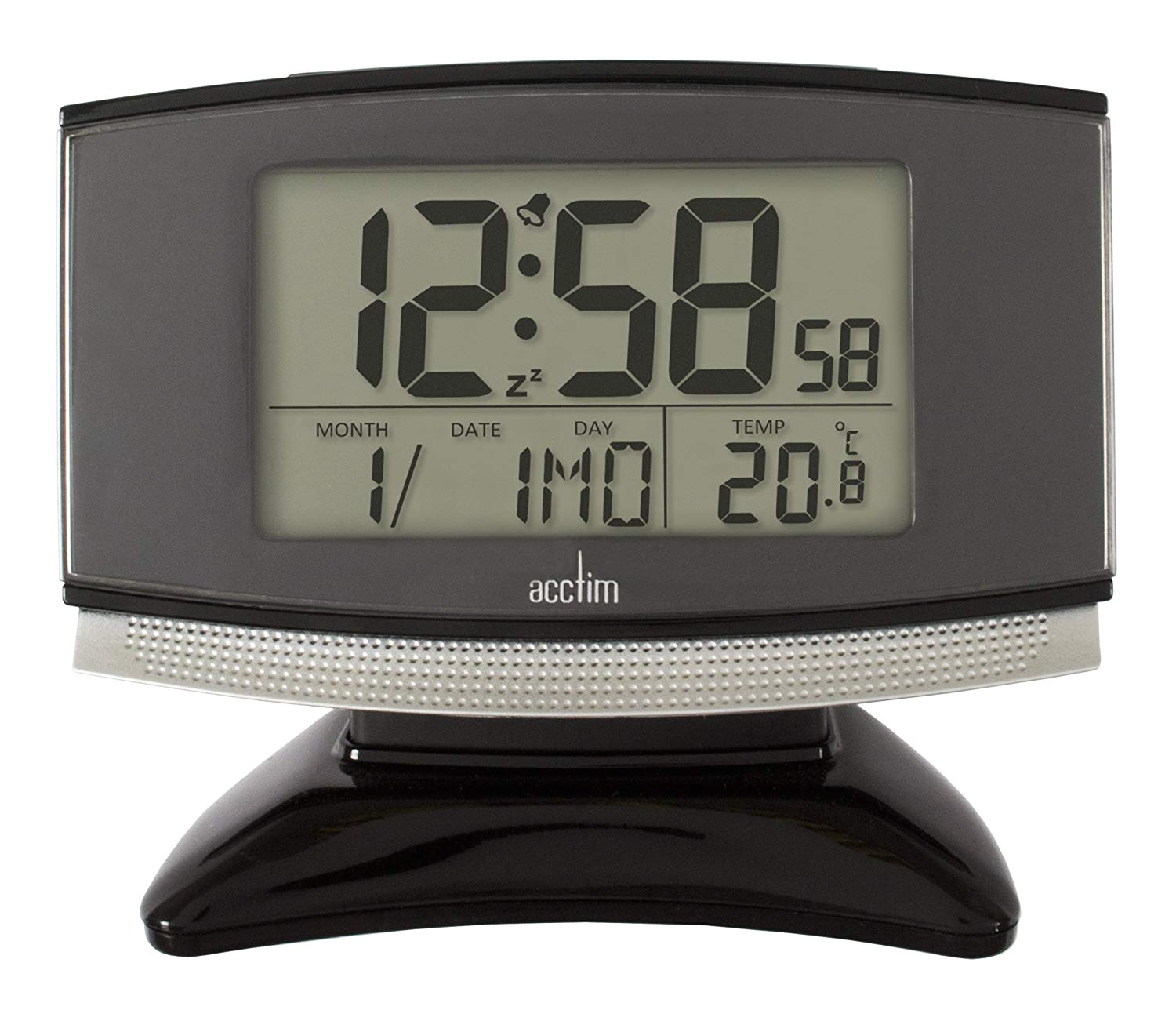 acctim 71207 acura smartlitea radio controlled alarm clock black amazon co uk kitchen home