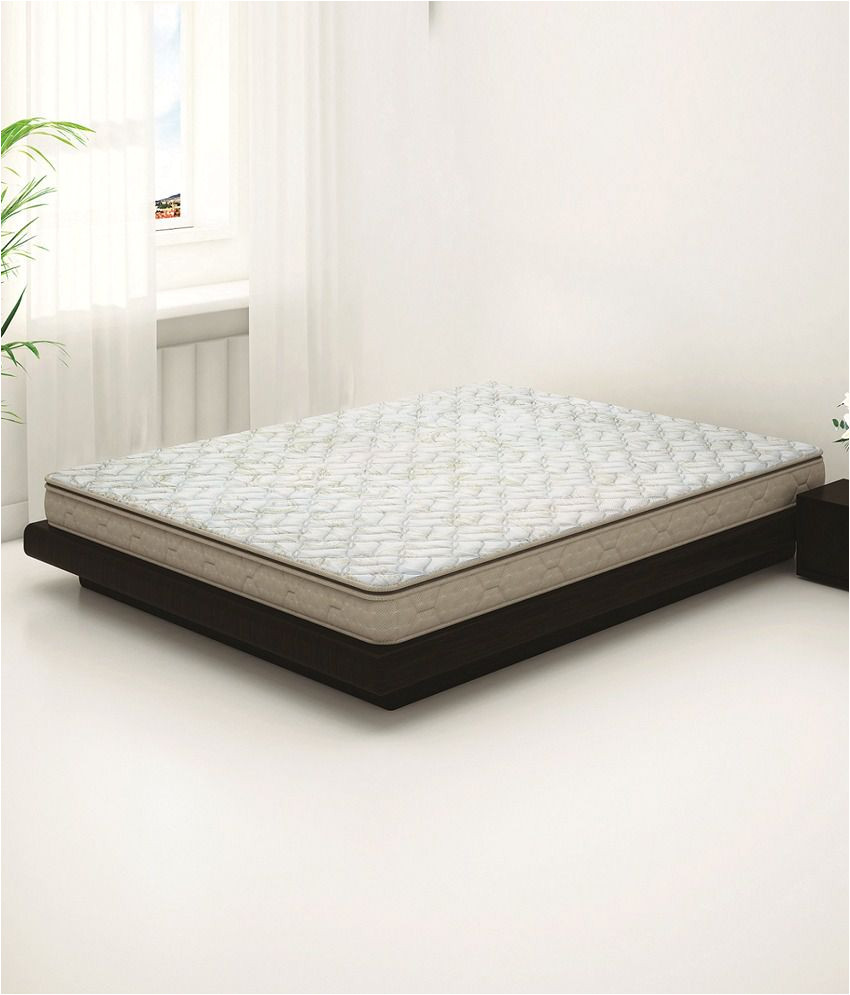 sleepwell impression majesty double soft memory foam mattress 78x72x8 inches
