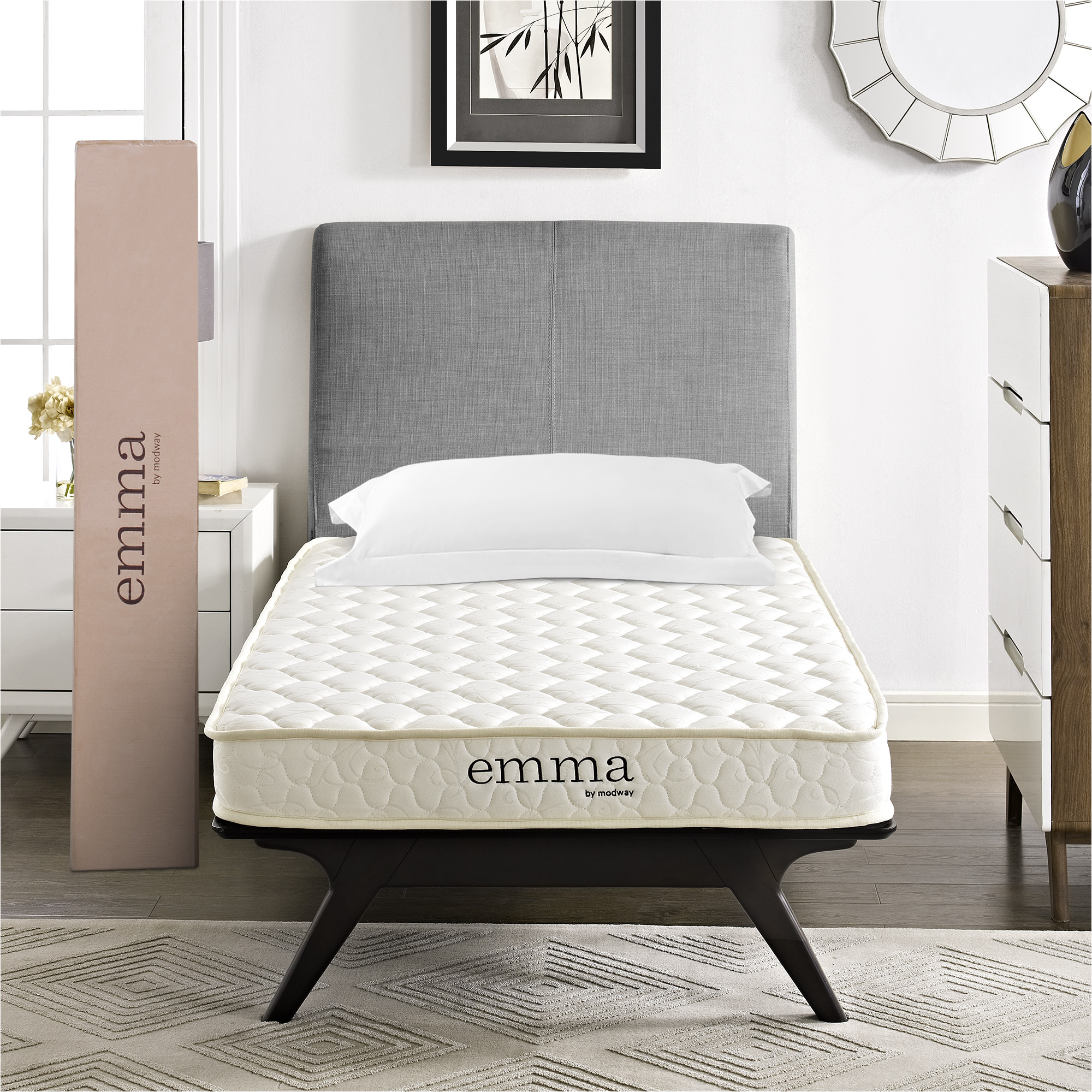 modway emma 6 two layer memory foam mattress multiple sizes walmart com