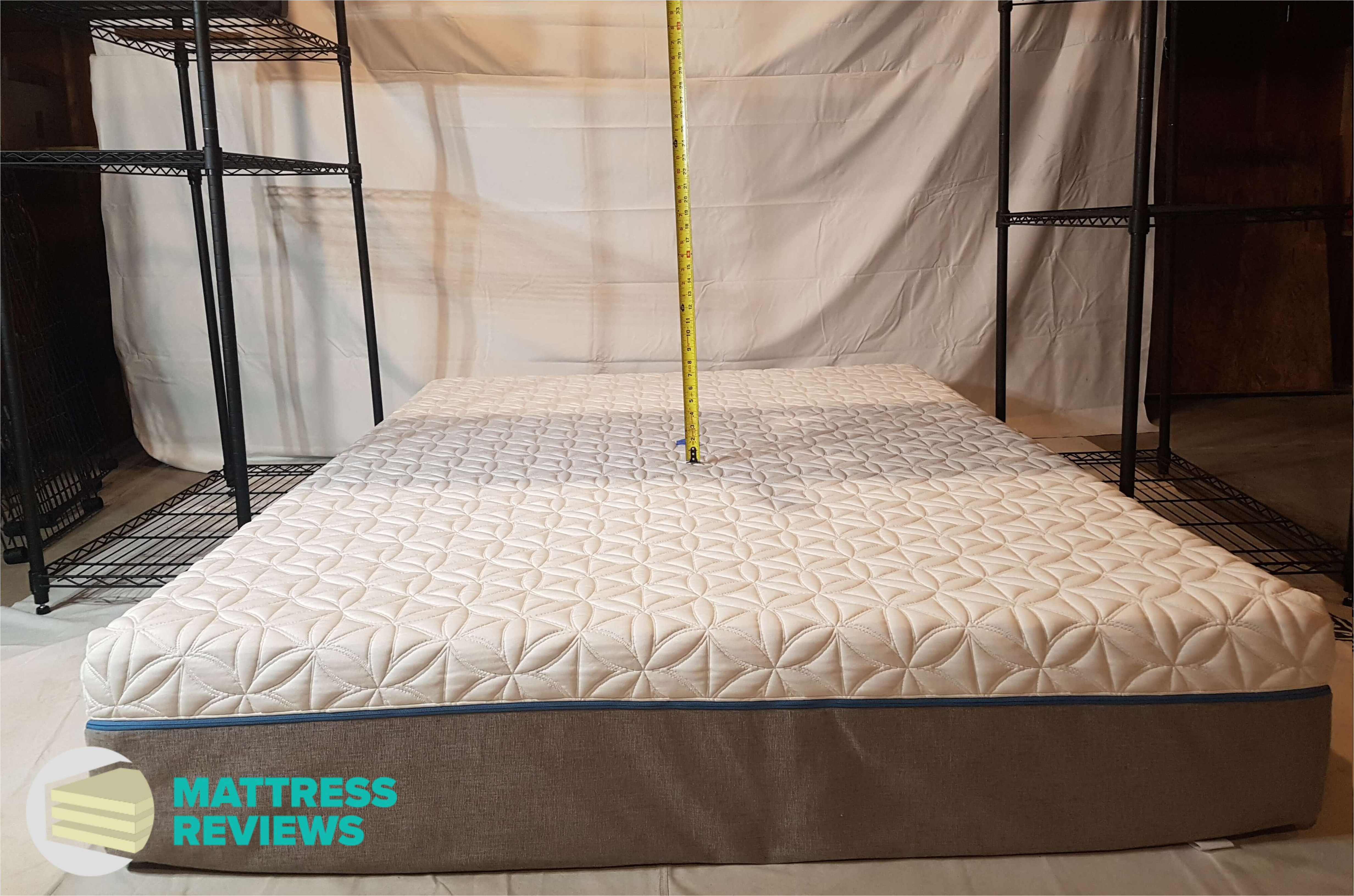 image of the tempurpedic cloud supreme mattress bounce test