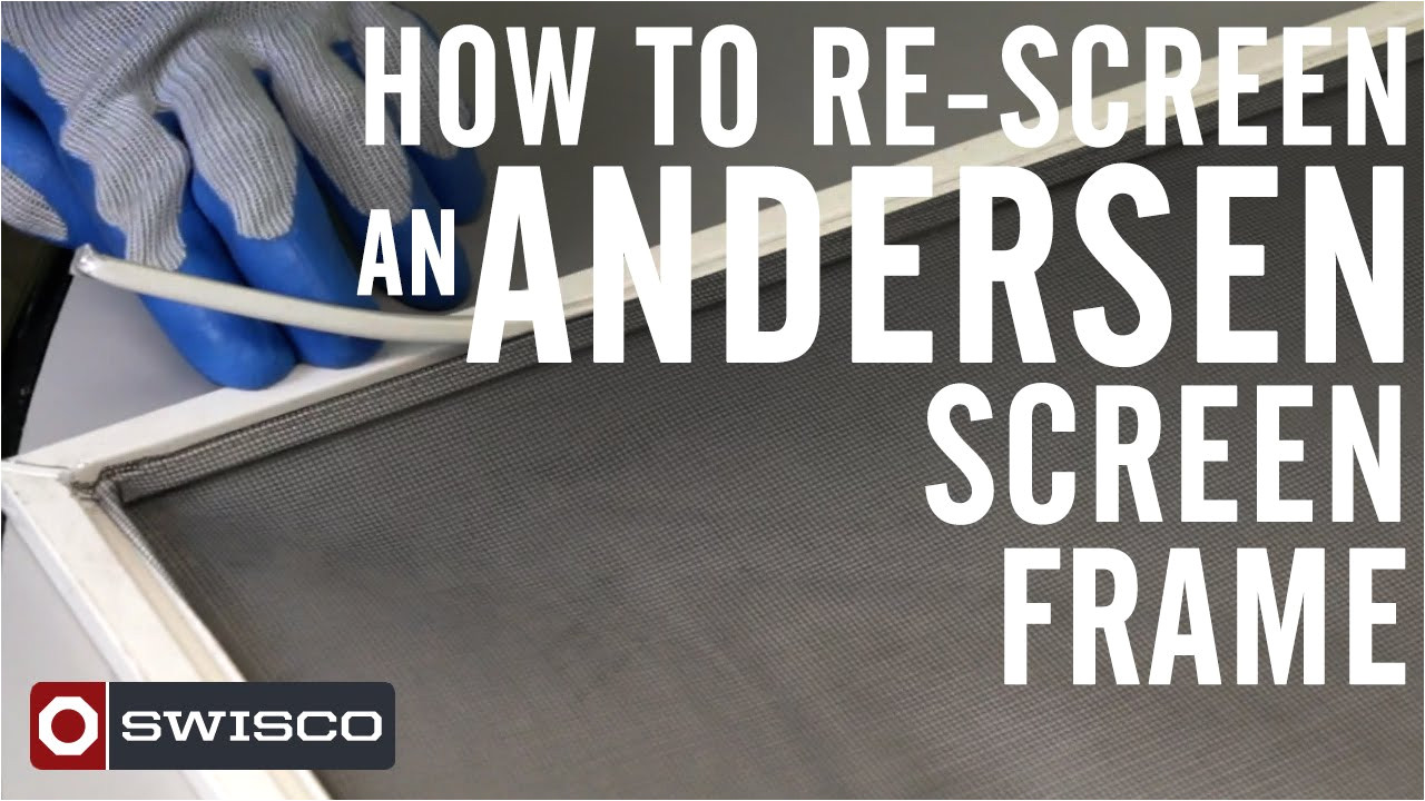 how to re screen an andersen window screen 1080p