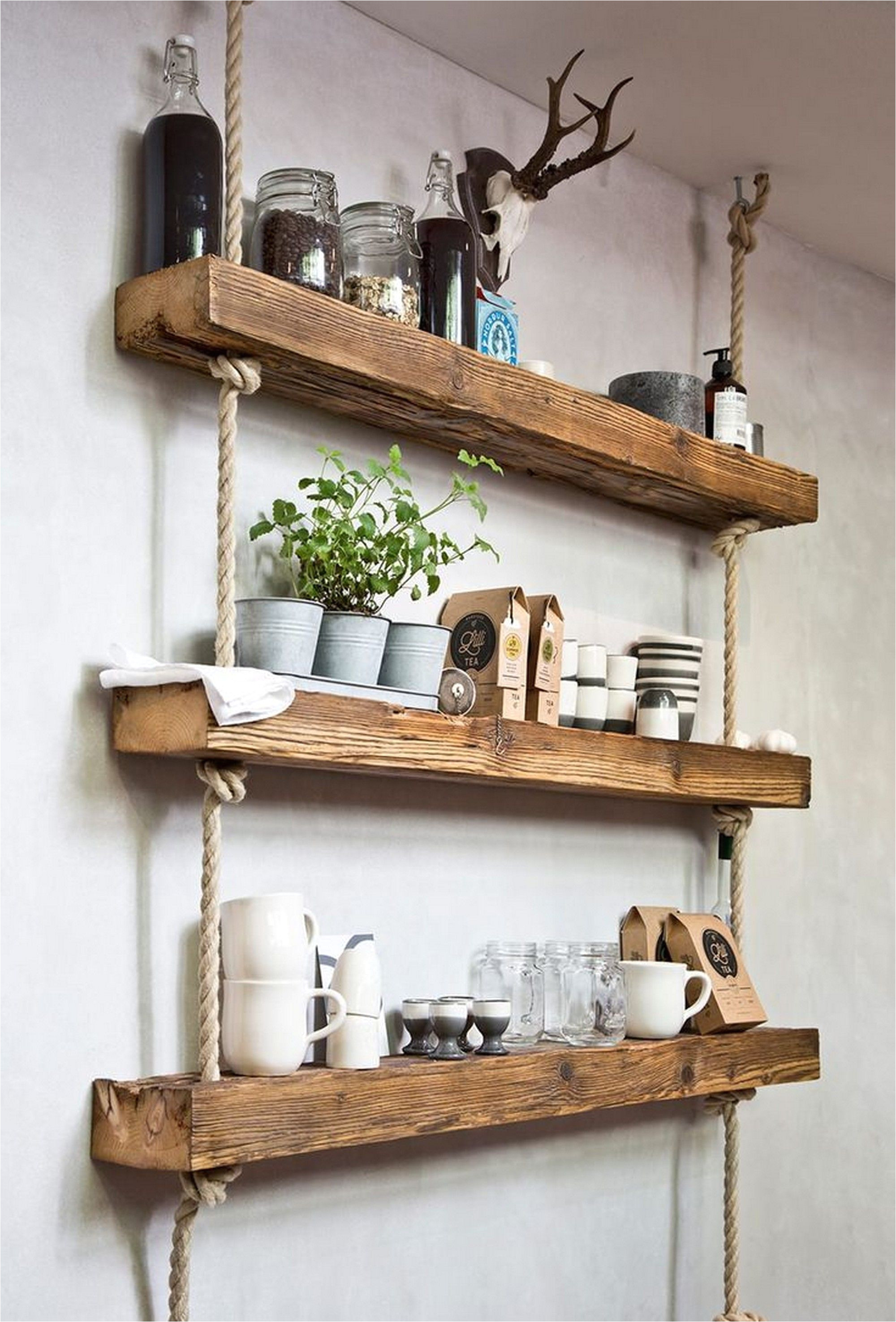 easy and stylish diy wooden wall shelves ideas