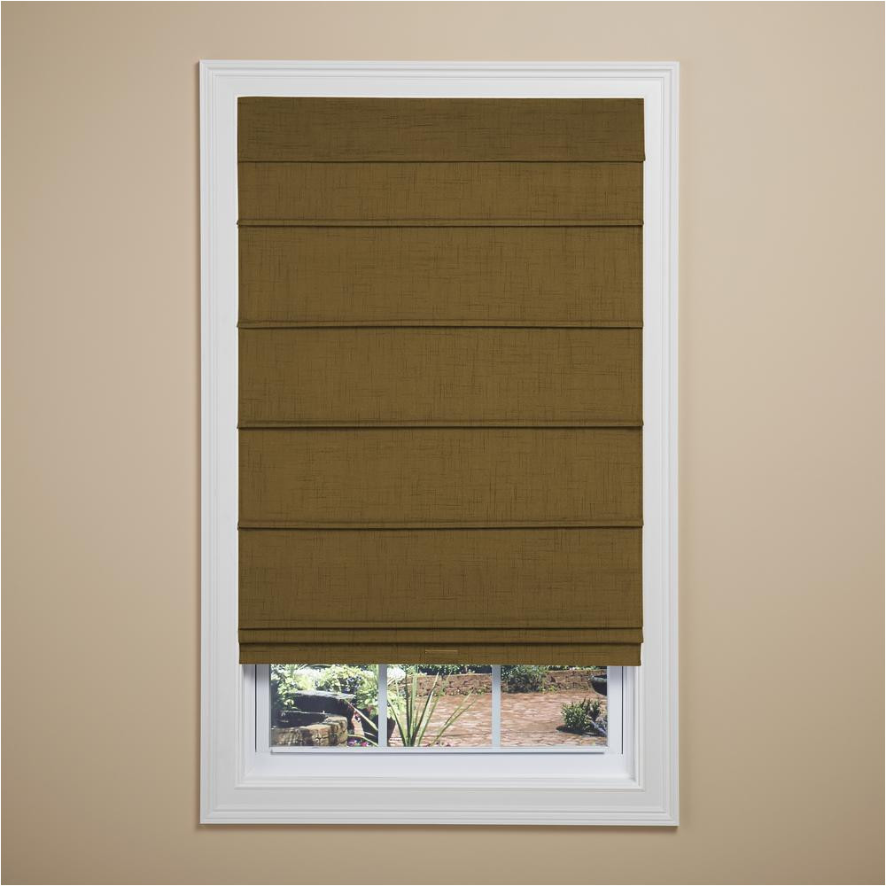 cafe cordless room darkening fabric roman shade 23 in w