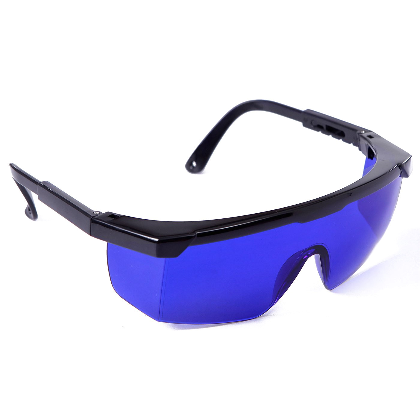 hde laser eye protection safety glasses for red and uv lasers with case blue amazon com