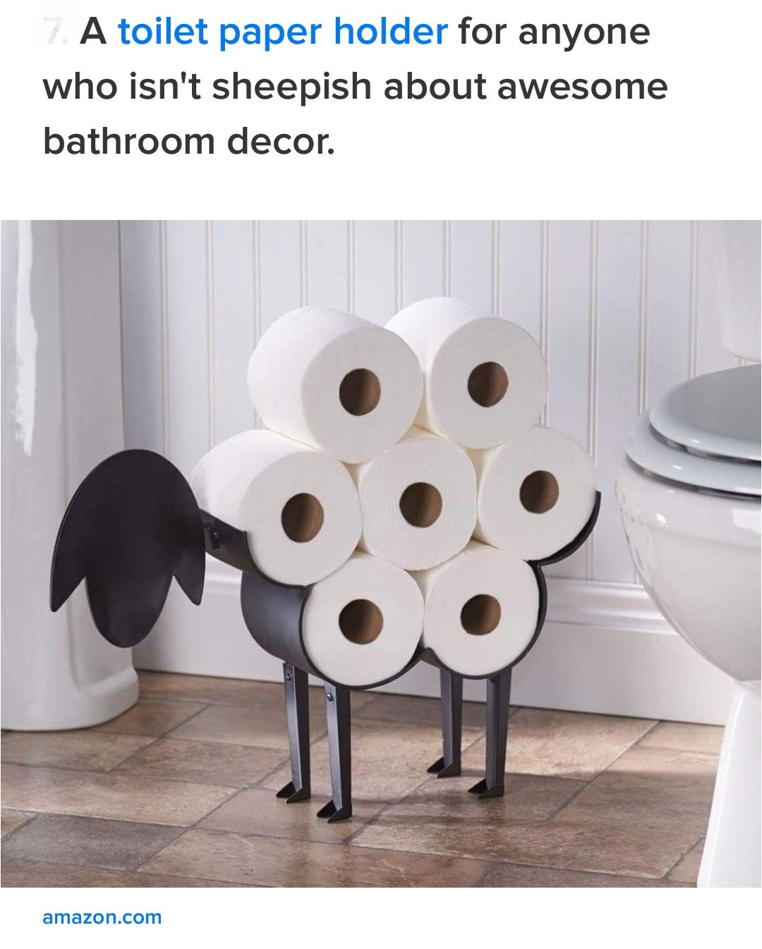 awesome sheep toilet paper holder