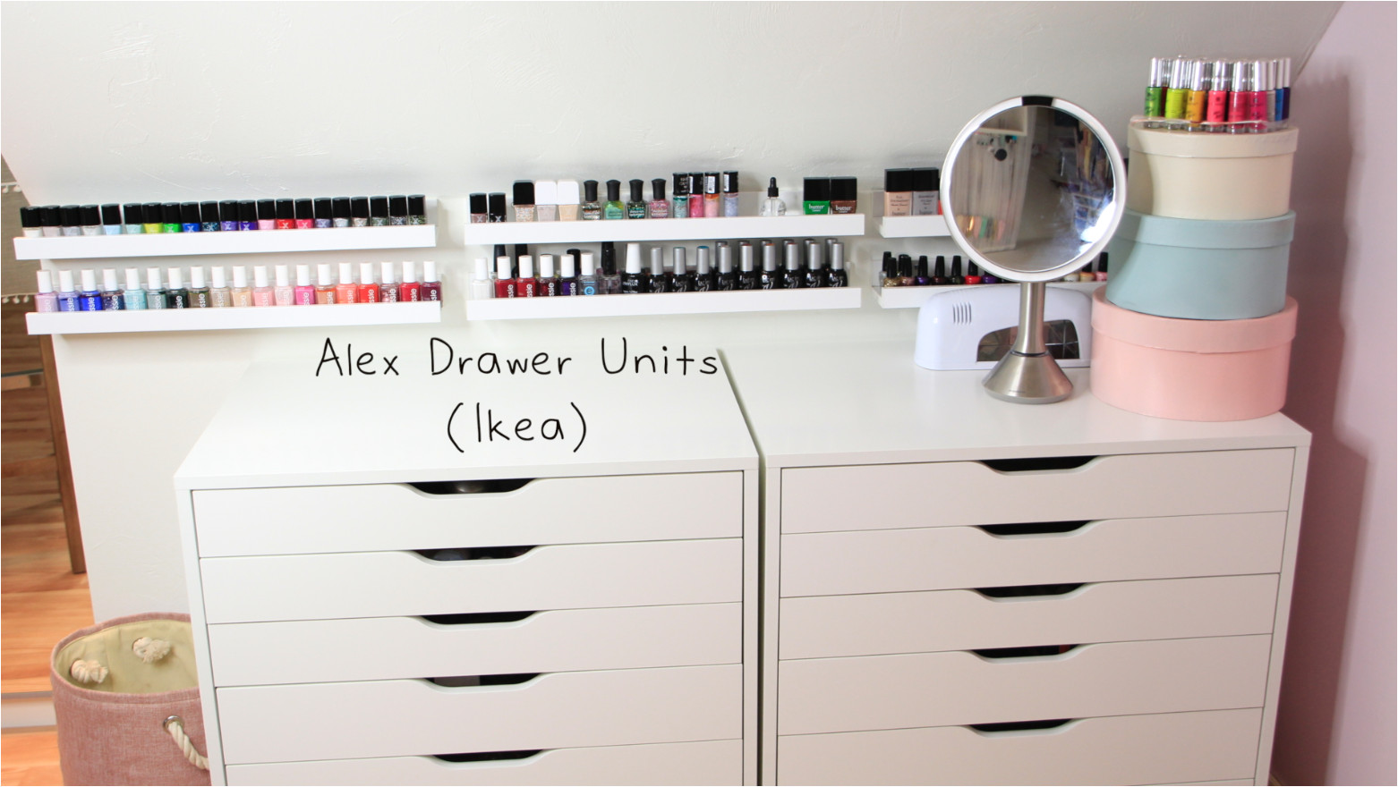 Ikea Alex Drawer Unit Dupe Bedroom Ikea Alex 9 Drawer Dupe Ikea Makeup organizer Scarf
