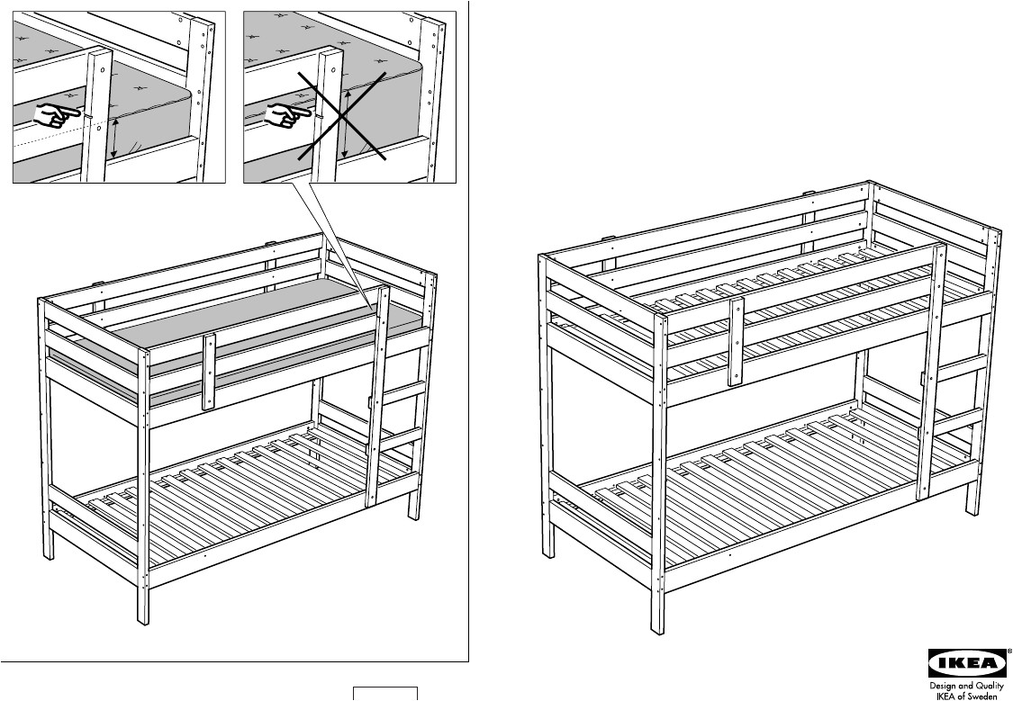 ikea mydal bunk bed frame twin assembly instruction free pdf