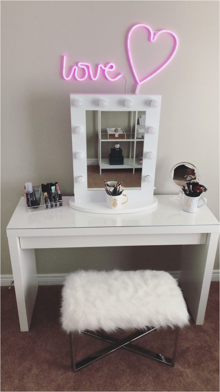 Ikea Vanity Table with Mirror and Bench Make Up Vanity Inspiration the Malm Dressing Table Was Purchased