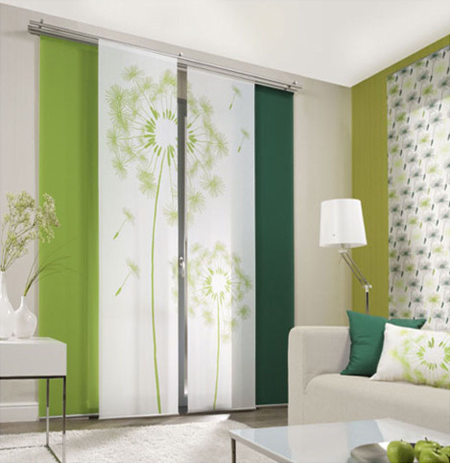 dandelion allover 1 sliding curtain panels room dividers panel ebay