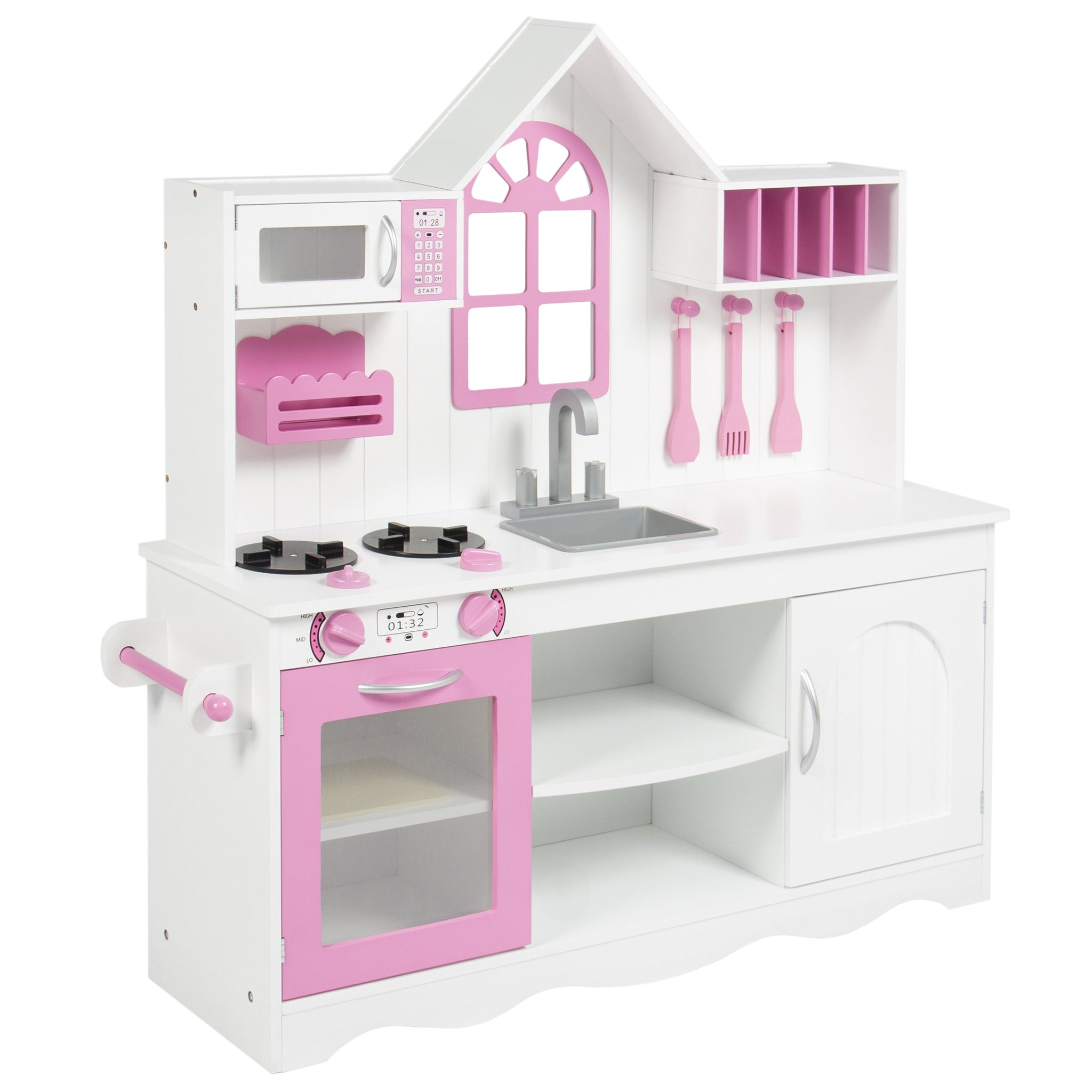 charming imaginarium all in one wooden kitchen set and toy wood kitchen