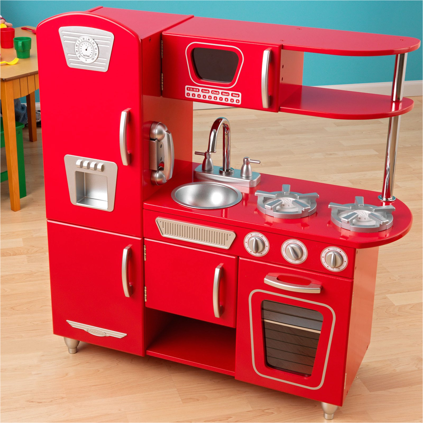 gorgeous imaginarium all in one wooden kitchen set on toy wood kitchen