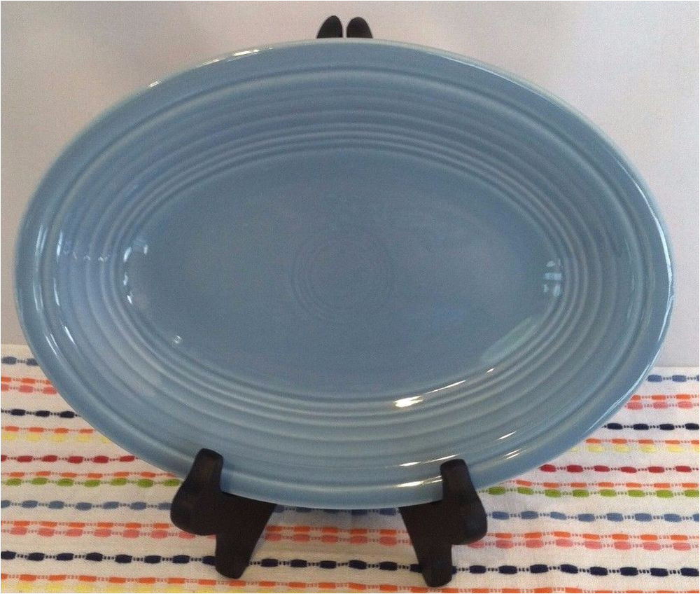 fiestaware periwinkle small platter fiesta old style blue gravy underplate fiestaware fiesta periwinkle