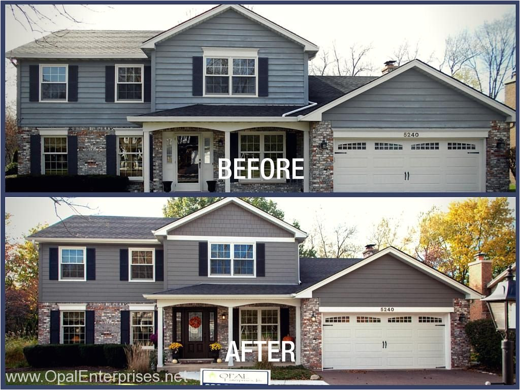 James Hardie Aged Pewter Homes before after Blakemore Aged Pewter Lake House Exterior House