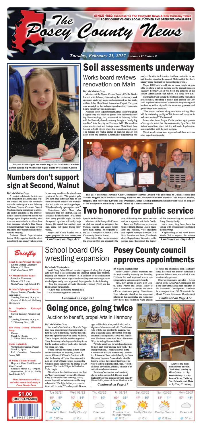 february 21 2017 the posey county news by the posey county news issuu