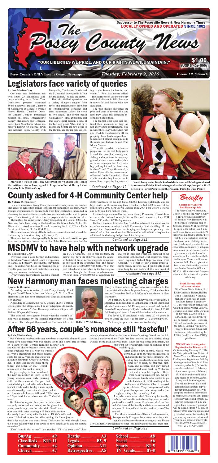 february 9 2016 the posey county news by the posey county news issuu