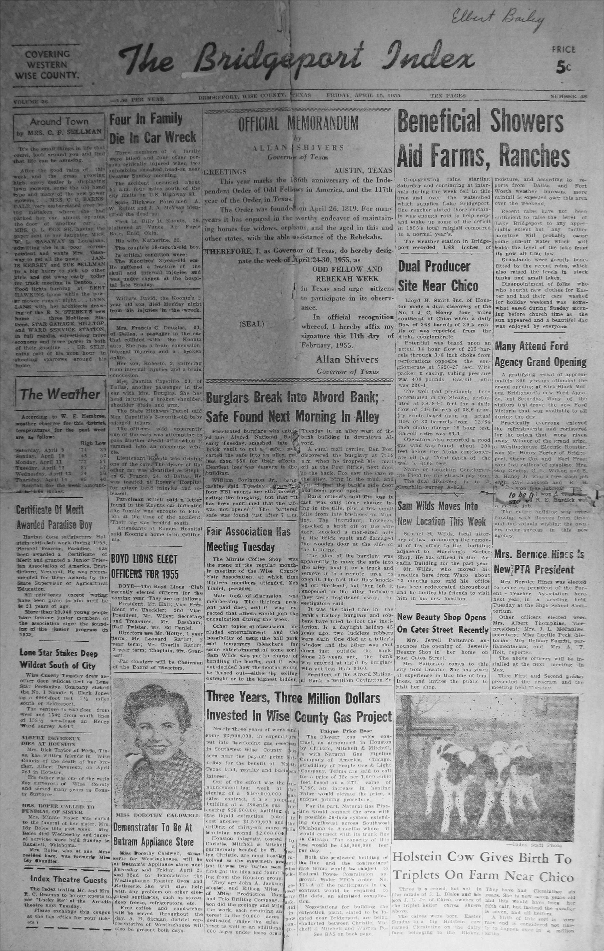 payne kenneth mr mrs moved from decatur to paradise texas 1955 09 09 pg05 a payne pat photo winner of annual band award 1955 04 01 pg01