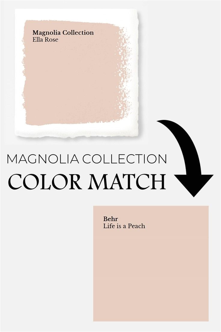 magnolia paint colors matched to behr
