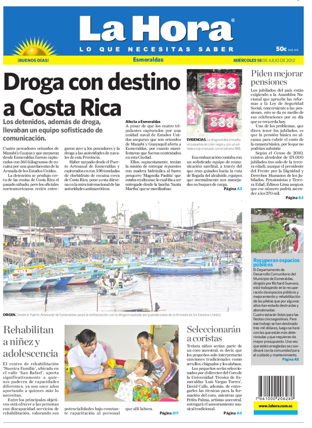 Juego De Comedor Pequeño En Costa Rica Edicia N Impresa Esmeraldas Del 18 De Julio De 2012 by Diario La Hora