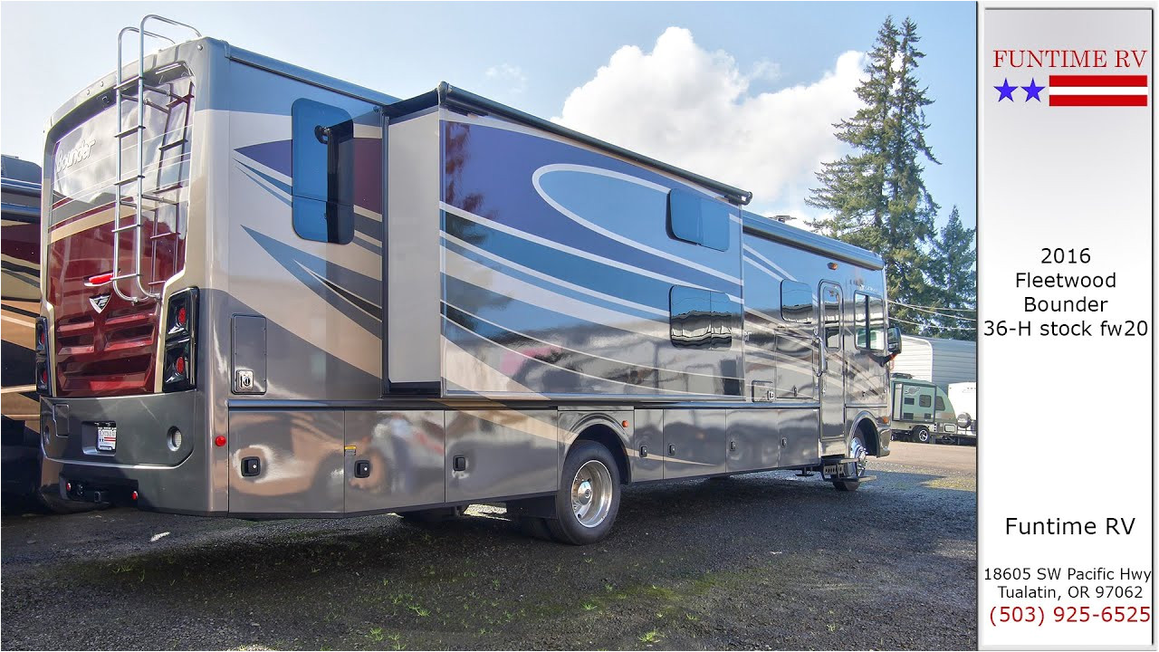 2016 fleetwood bounder 36h motorhome for sale near portland oregon