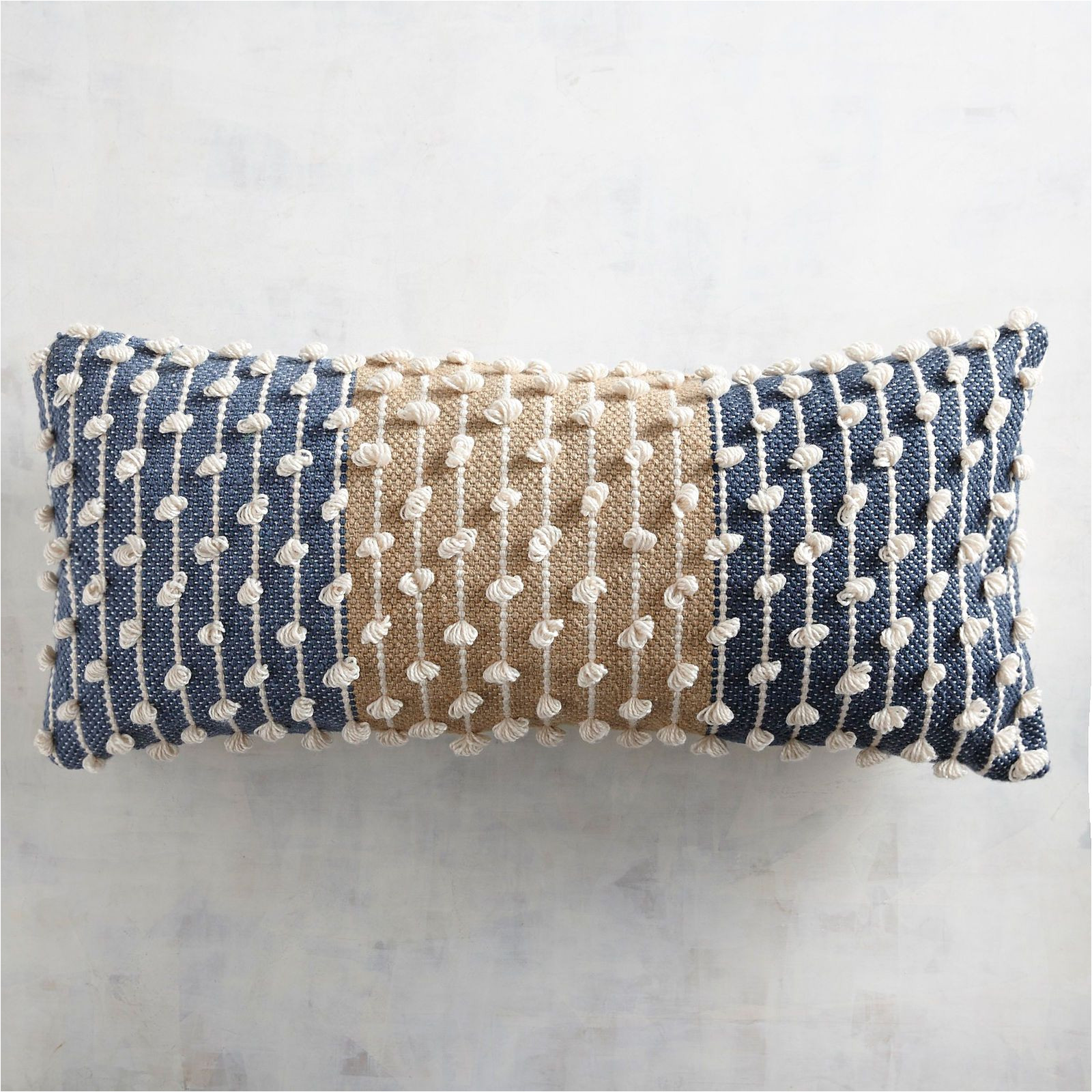 bauble woven indigo lumbar pillow pier 1 imports