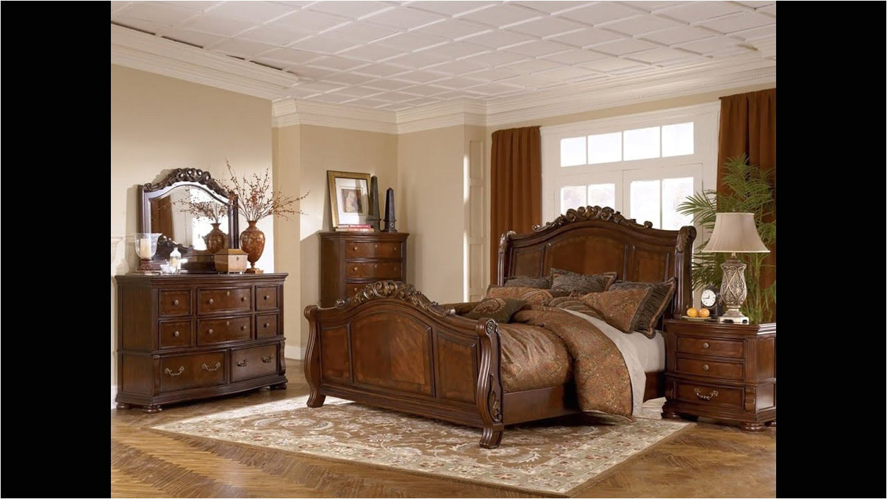 ashley furniture bedroom set marble top