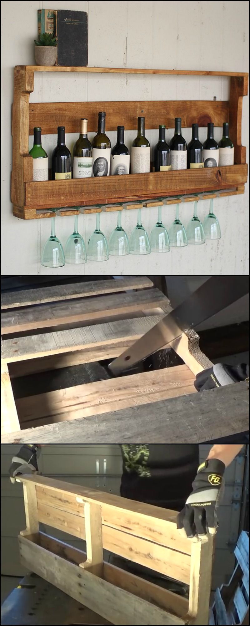 diy wine rack from recycled pallet this storage idea is perfect for wine lovers who don t leave their wine unconsumed for too long