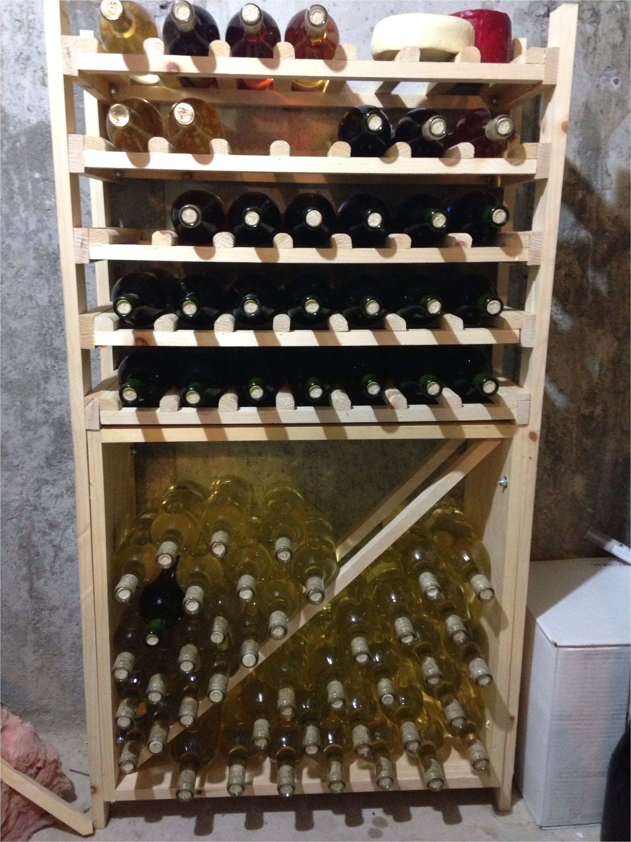 my homemade wine rack