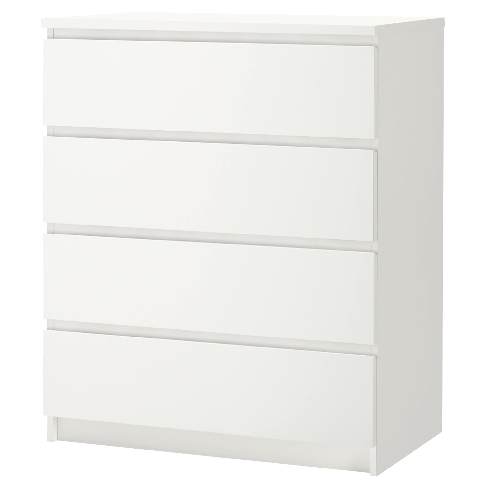 ikea malm chest of 4 drawers smooth running drawers with pull out stop