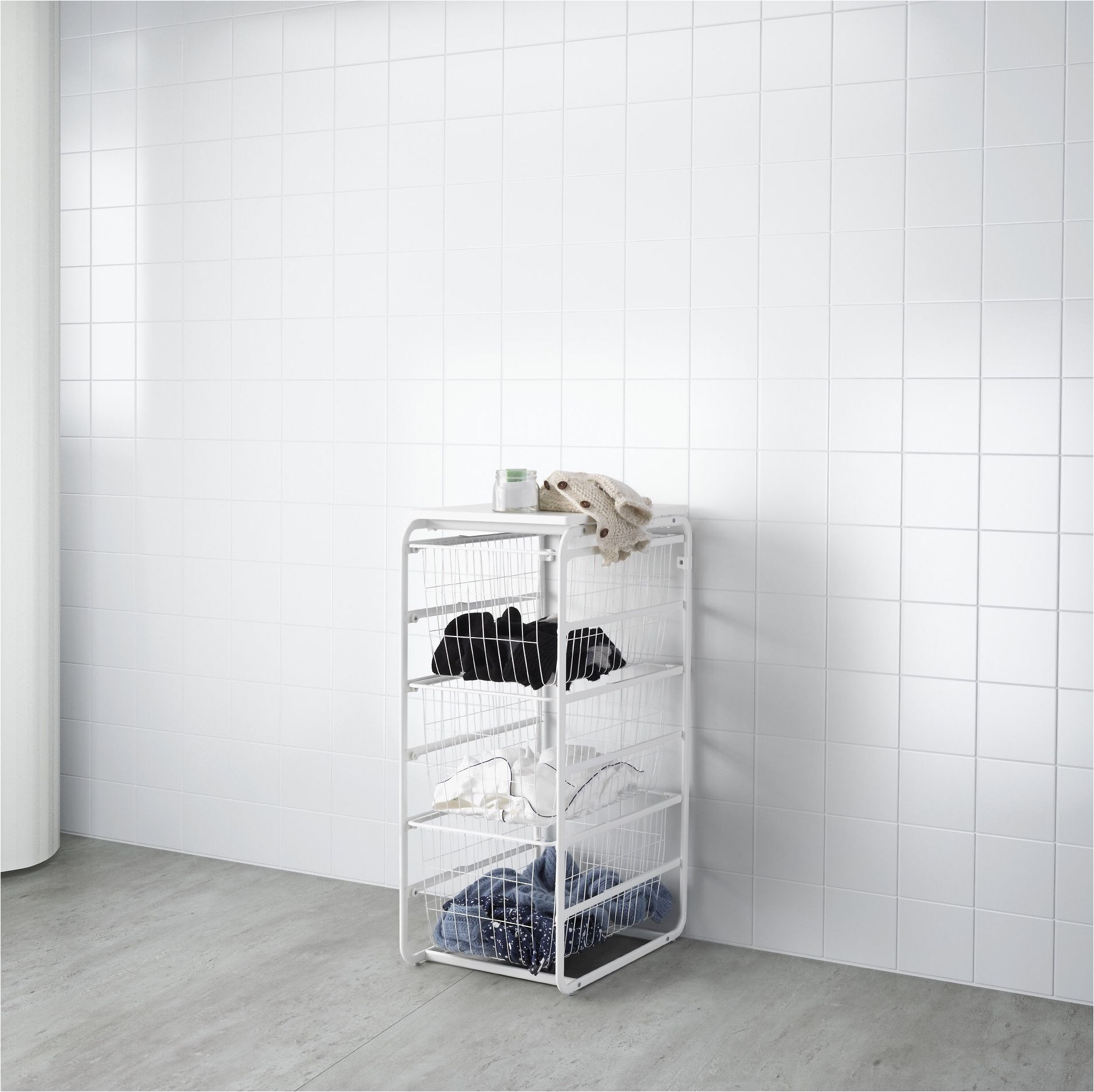 smart storage ikea algot laundry baskets laundry room wire shelves sofa