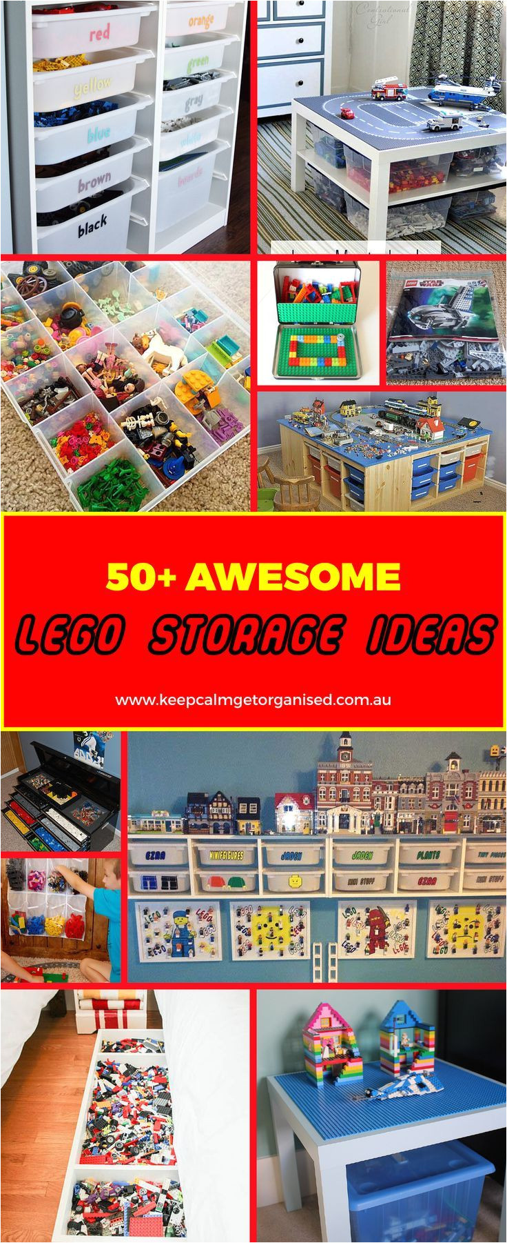 here s a major list of inspiration for lego storage ideas from over the closet shoe holders where bricks can be sorted by color or size to repurposed tool