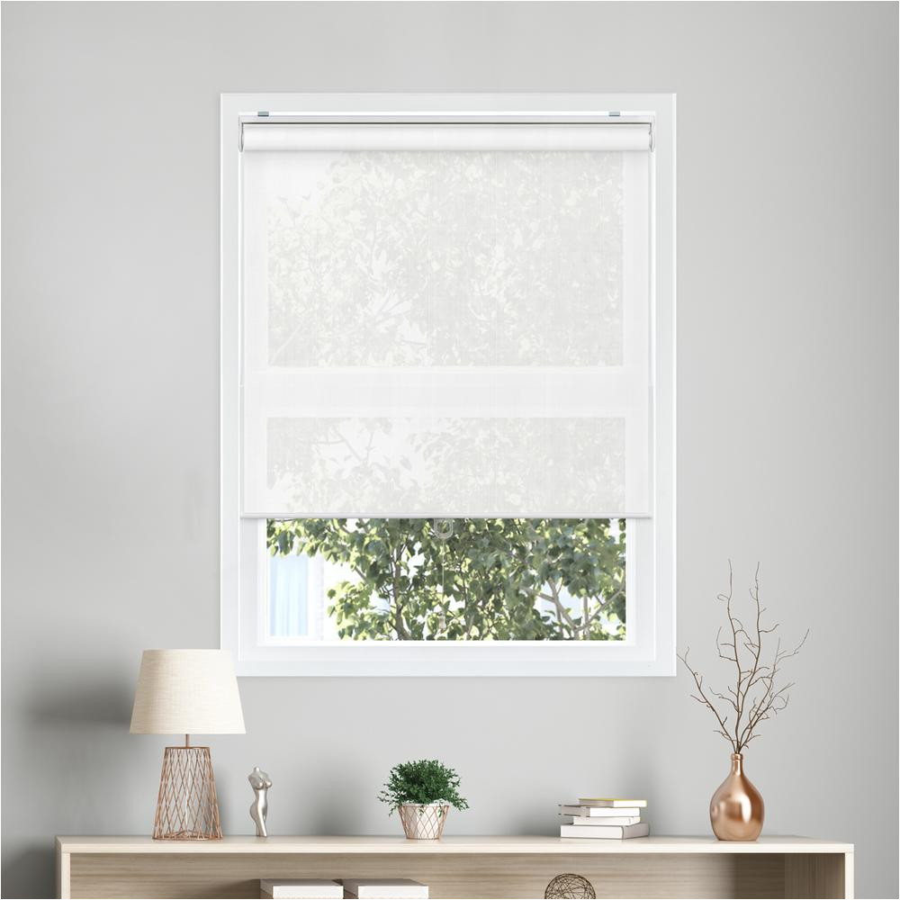 snap n glide view itful white cordless polyester roller shades 23